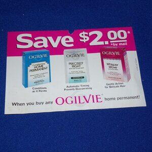 Vintage Ogilvie Home Perm $2 Rebate Certificate Coupon - Beauty Ephemera
